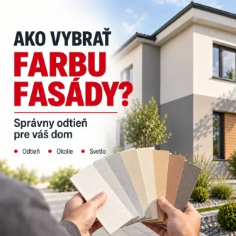 Ako vybrať farbu fasády – vzorky odtieňov fasády pred moderným rodinným domom Ako vybrať farbu fasády – vzorky odtieňov fasády pred moderným rodinným domom