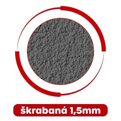 škrabaná štruktúra fasádnej omietky Coral lux 1,5mm