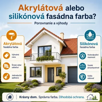Akrylátová alebo silikónová fasádna farba