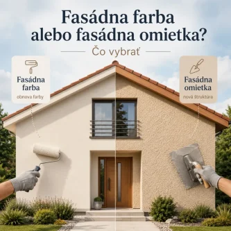 fasádna farba alebo fasádna omietka