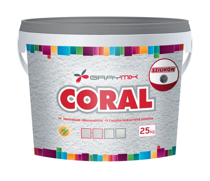 silikónová fasádna omietka Coral Silikon 2,0mm ryhovaná