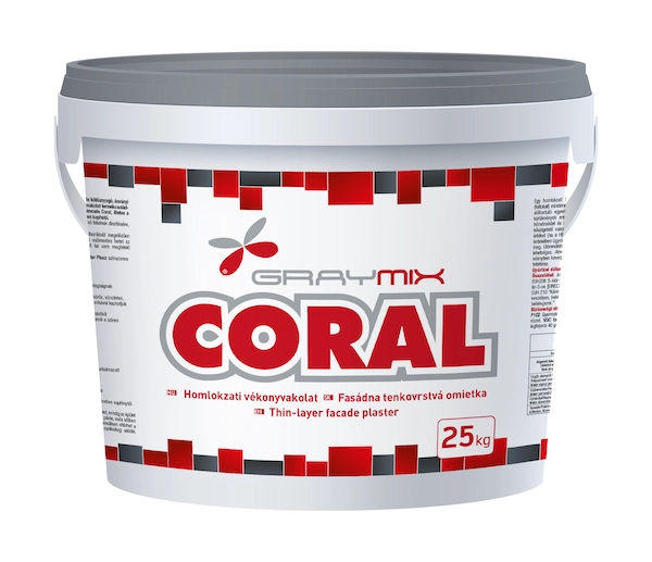 Coral 2mm ryhovaná fasádna omietka 25kg