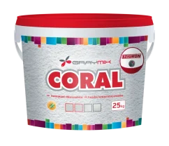 Silikónová fasádna omietka CORAL LUX - farebné odtiene 1,5 mm škrabaná 25 kg